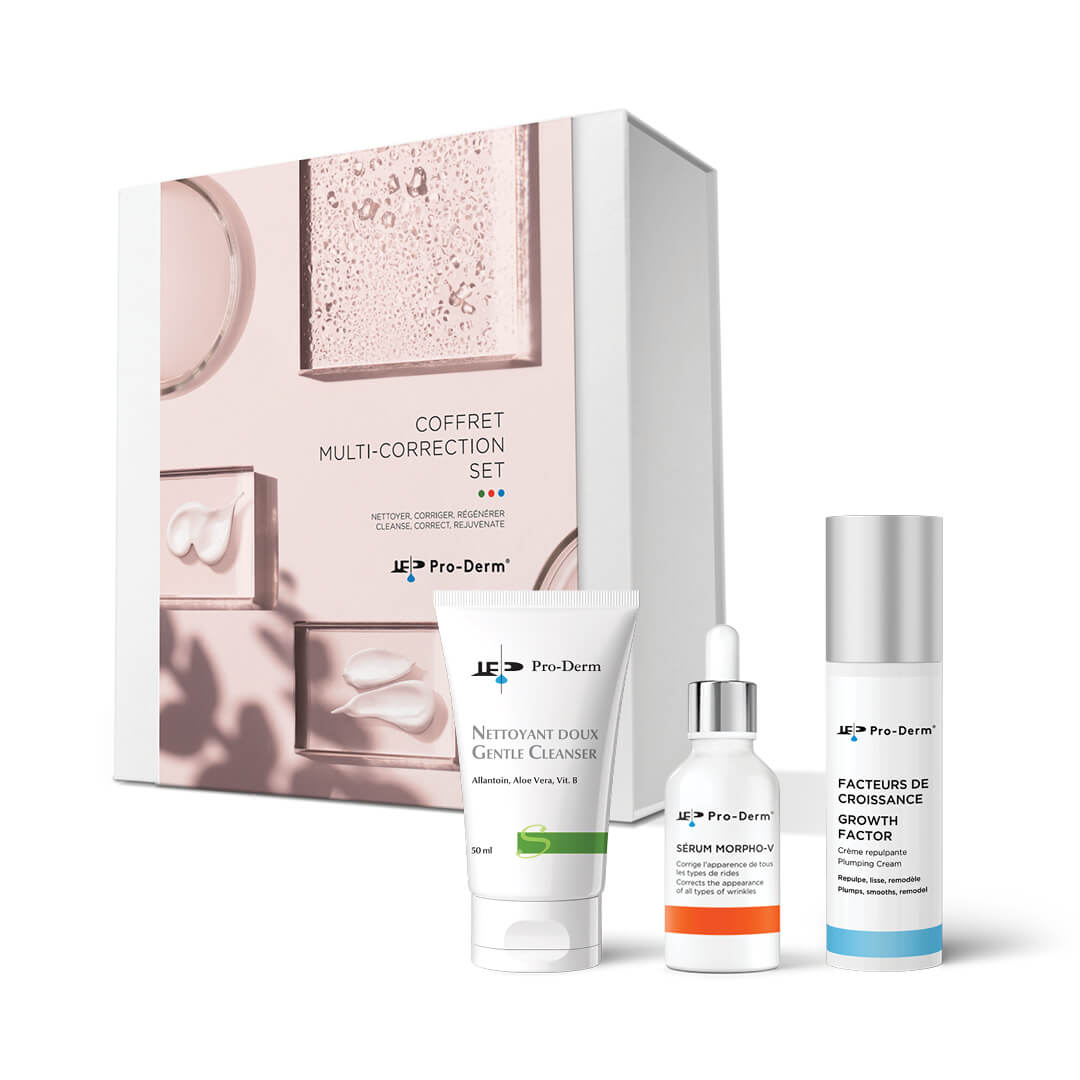 Coffret soin antiâge global ProDerm Nettoyant, Sérum MorphoV