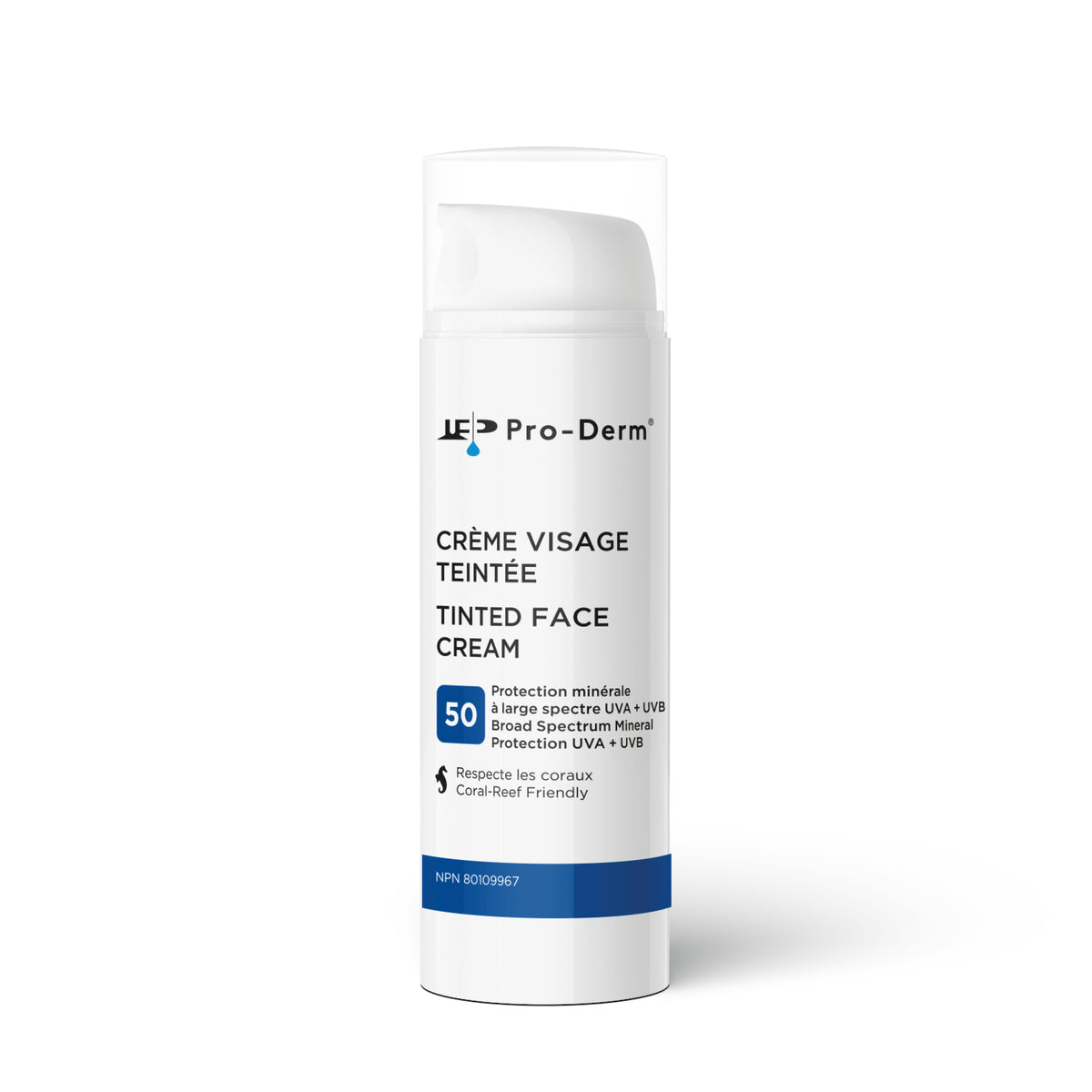 Crème Visage Minérale Teintée - Haute Protection Quotidienne FPS 50
